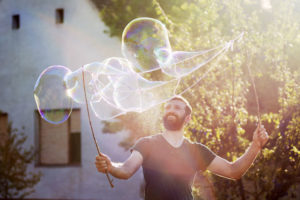 giant soap bubbles